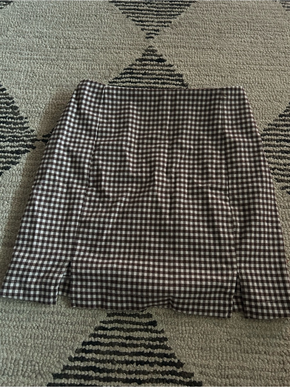 Brown mini skirt